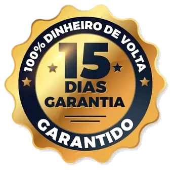 15 Dias de Garantia - 100% Dinheiro de Volta
